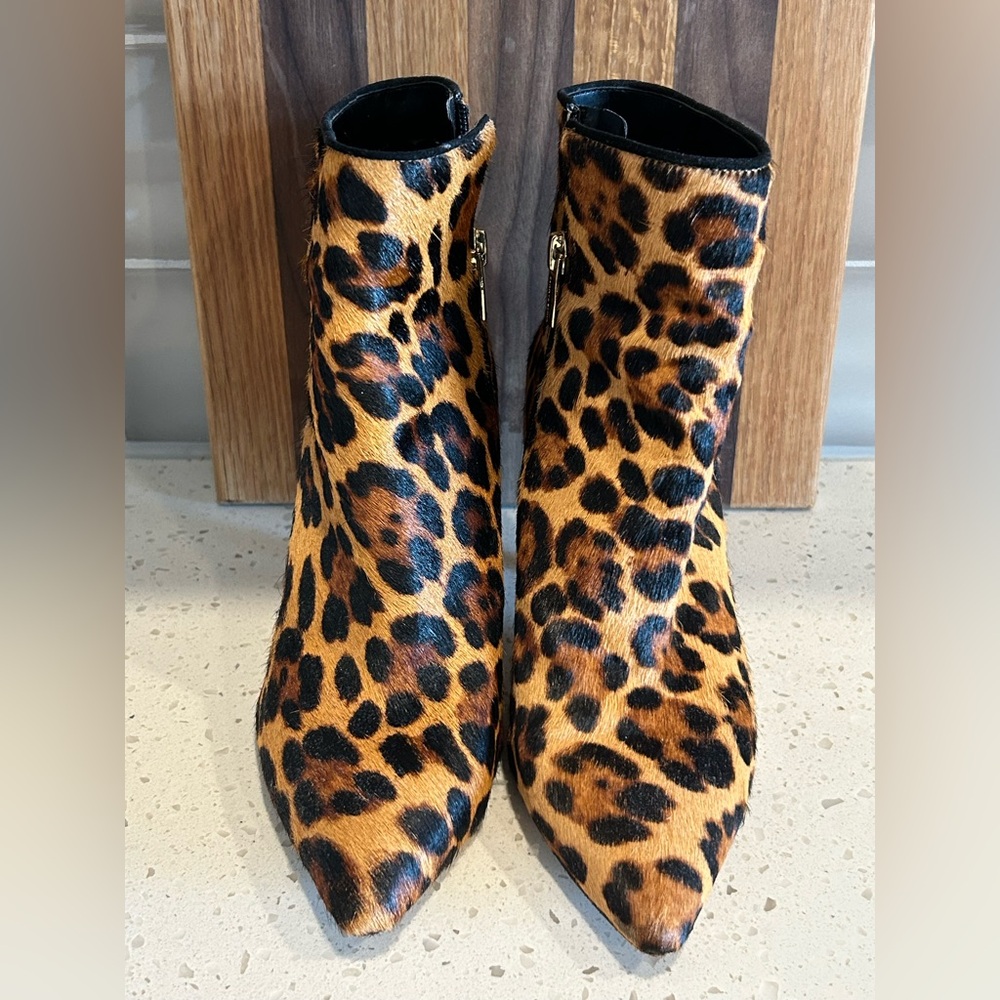 Vince Camuto Leopard Print Ankle Booties